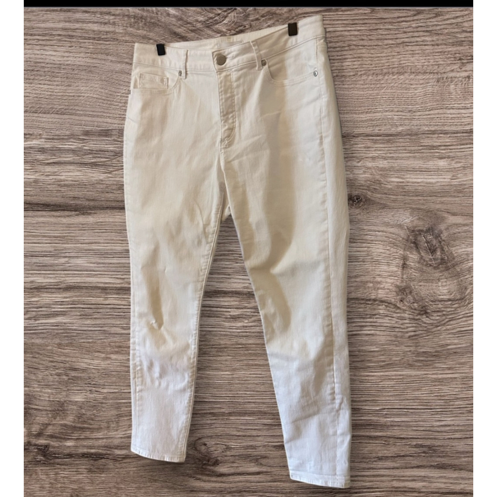LOFT White Denim Jeans Size 30 10
